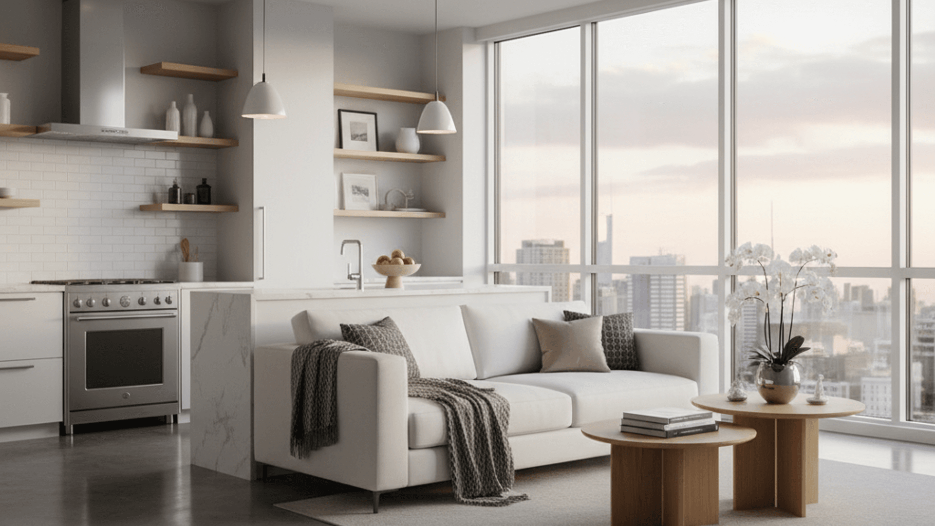 Clean modern space